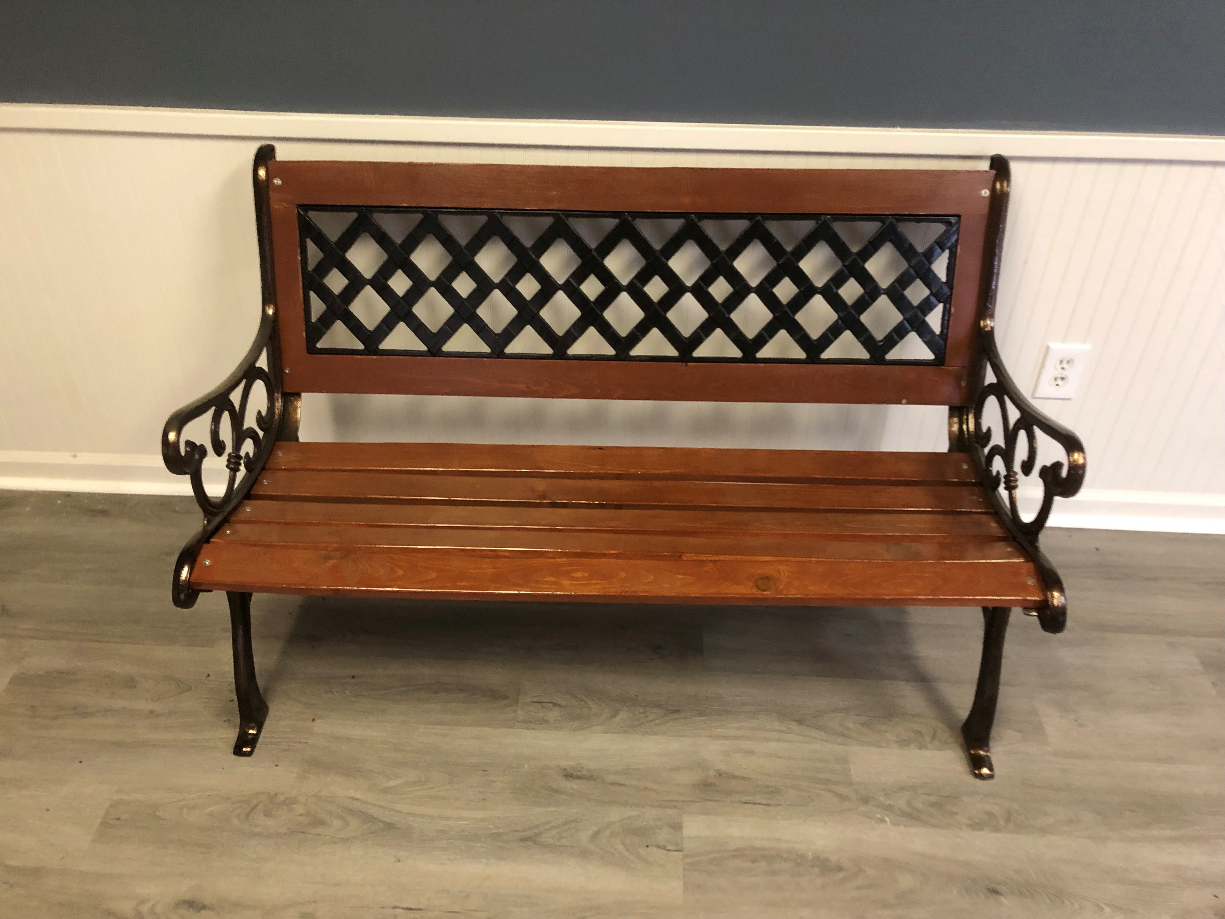 Garden Bench Powder Coat Restoration