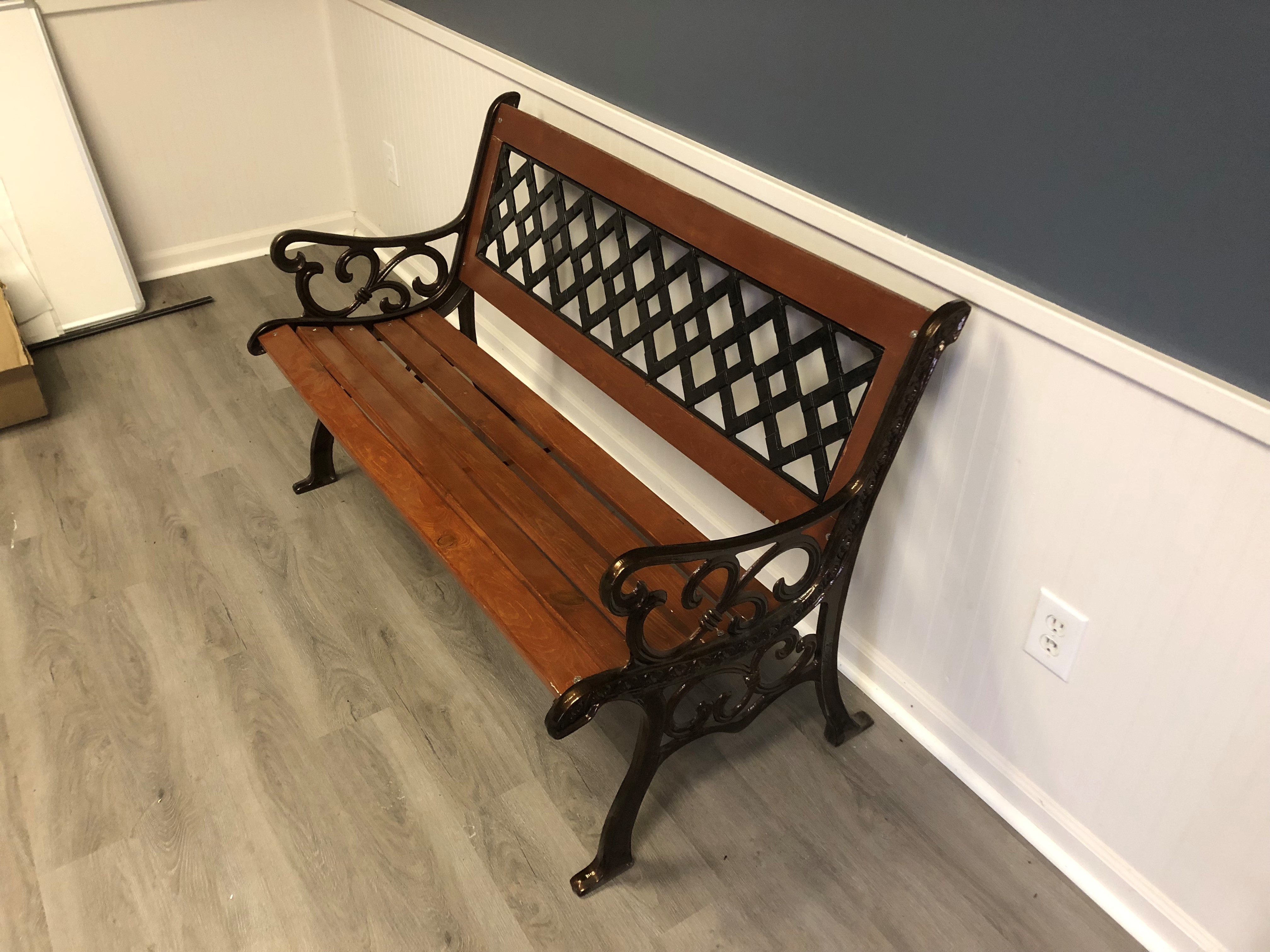 Garden Bench Powder Coat Restoration